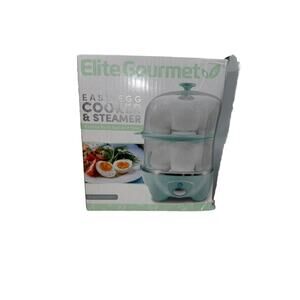 Elite Gourmet 2 Tiered Rapid Egg Cooker Cook Up To 14 Eggs New In Box EGC1405M